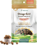 NaturVet Scoopables Omega-Gold Anchovy Oil & Salmon Supplement For Dogs and Cats - Supports Healthy Skin & Coat Plus DHA, EPA, Omega-3, & Omega-6 - Anchovy & Salmon Flavored For Dog and Cat | 11oz Bag