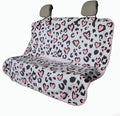 Back Seat Cover for Car Trucks Van SUV,Waterproof Rear Bench Towel Seat Covers for Dogs and Kids,Automotive Backseat Protector (Leopard Print)