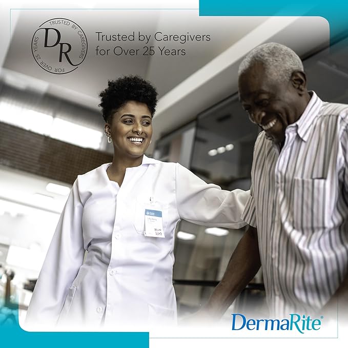 DermaRite ComfortFoam Border, Foam Wound Dressing - Flexible and Soft Silicone, Self Adhesive, No Natural Rubber Latex - 7-1/5 in. x 7-1/5 in., 1 Count, 5 Packs, 5 Total