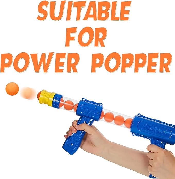 Frienda 24 Pieces Refill Balls Soft Orange Foam Balls Refills Approx 1. 1 Inch in Diameter, Soft Small Light Cat Ball Toys