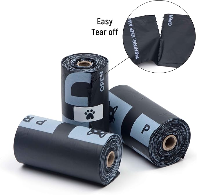 100% Certified Compostable Dog Poop Bags - Dr. C's Premium Dog Poop Bags - 270 Bags / 18 Rolls, Extra thick, Leak Proof, Unscented, Plant Based and Earth Friendly, Dispenser Included