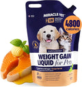 High-Calorie Weight Gainer for Dogs & Cats - Multivitamin Nutritional Supplement Gel, Omega Fish Oil, Calcium - Puppy, Senior, Prenatal Cat & Dog Vitamins, Supplements for Weight Gain