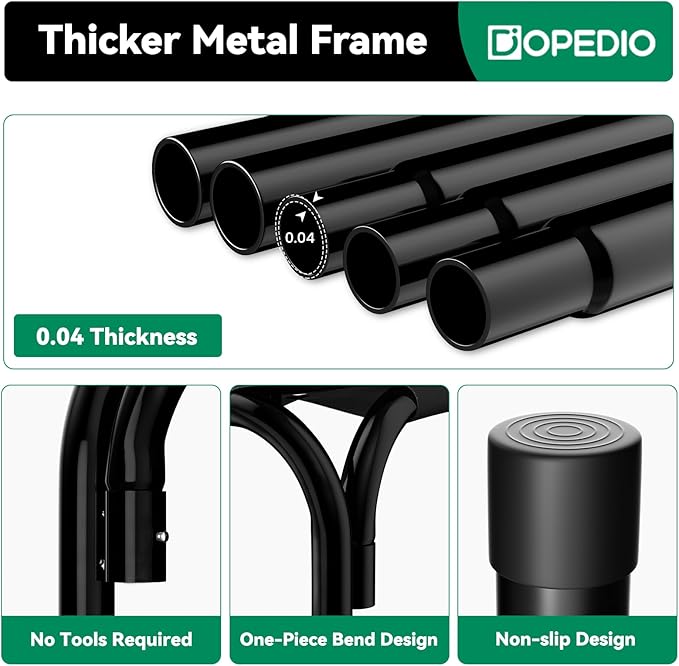 Elevated Dog Bed Raised Outdoor Dog Cot for Medium Dogs, Installation Requires No Tools, Frame with Washable Cooling Breathable Mesh Anti-Slip Feet, Indoor Pet Bed, Blue, 35.4 Inches