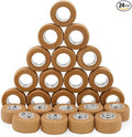 OK TAPE Self Adherent Cohesive Bandages Wrap - 24Packs, 1" x 5 Yards, Non-Woven Self Adhesive Bandage Wrap for Thumb, Finger, Wrist, Ankle, Vet Wrap Bandages Tape (Beige)