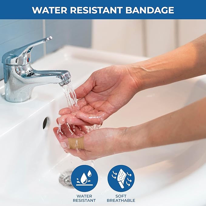 Self Adhesive Bandage Wrap - Pack of 12 Assorted Colors, Non-Woven, Breathable & Water-Resistant Vet Wrap for First Aid, Sports Injury, Body Sprains, & Pets (2 Inch Multicolor - 12 Pack)