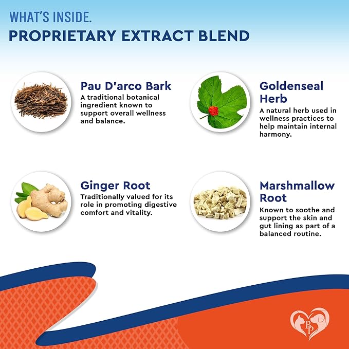 Natural Cats & Dogs Yeast Infection Anti Itch Treatment - Itchy Ears, Skin & Allergy Symptoms Relief - Reduces Inflammation & Relieves Irritation - Herbal Medicine Supplement Drops