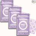 NAD+ Boost Patches | Wellness & Cellular Support | 5X Stronger Formula | NMNH, Resveratrol, Hyaluronic Acid, Vitamin C, & Coq10 l Premium 8-Hour Time-Release Patch | 3 Pack