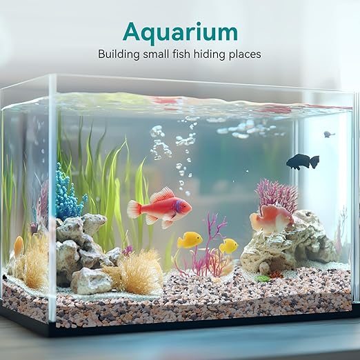 2.5 lbs Small Rocks for Succulents, 1/5 Inch Pebbles for Indoor Plants, Decorative Pea Gravel for Terrarium, Vases, Aquariums, Fish Tank, Drainage Rocks for Potted Plants, Bamboo,Crafts, Cactus