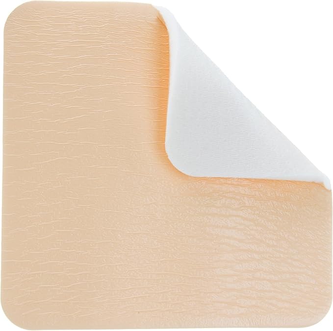 DermaRite's ComfortFoam Border, Foam Wound Dressing - Flexible and Soft Silicone, Self Adhesive, No Natural Rubber Latex - 6 in. x 6 in., 1 Count, 10 Packs, 10 Total