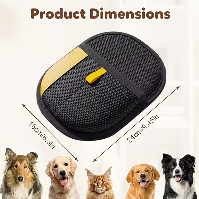 2pc Pet Hair Removal Glove,Pet Grooming Gloves,Cat Grooming for Hair Removal,Versatile Reusable Pet Hair Remover Glove