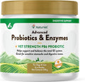 NaturVet – Advanced Probiotics & Enzymes - Plus Vet Strength PB6 Probiotic | Supports and Balances Pets with Sensitive Stomachs & Digestive Issues | for Dogs & Cats (8 oz)