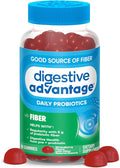 Digestive Advantage Prebiotic Fiber Gummies + Probiotics for Gut Health, 5g Prebiotic Fiber Plus 1 Billion CFU Probiotic, Supports Digestive Health & Regularity, (60ct Bottle) Strawberry Flavor*