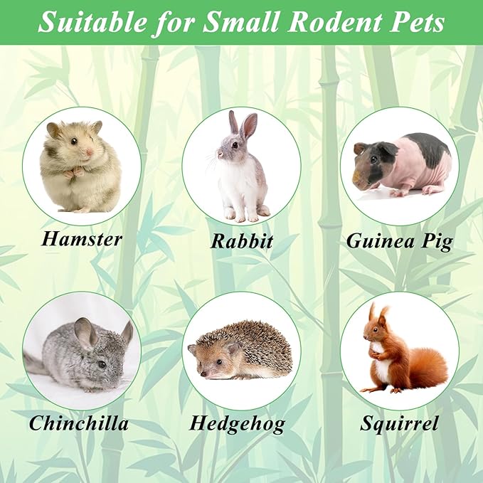 1000g/2.2lb Bamboo Chews for Rabbits, Rabbit Sticks Rabbit Chew Toys Bunny Chew Toys, Molar Treats for Small Animals, Hamsters, Chinchillas, Guinea Pigs, Natural Teeth Grinding Toys