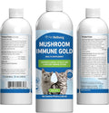 Pet Wellbeing Mushroom Immune Gold for Cats - Holistic Immune Support with Reishi, Maitake, Turkey Tail, and Milk Thistle - Veterinarian-Formulated Functional Mushroom Supplement 8 oz (237 ml)