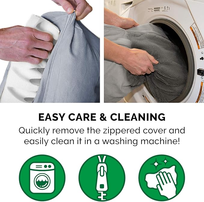 Furhaven Orthopedic Dog Bed for Large Dogs w/ Removable Bolsters & Washable Cover, For Dogs Up to 95 lbs - Plush & Suede Sofa - Gray, Jumbo/XL