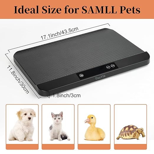 YauYik Digital Pet Scale for Accurate Weighing - Baby Scales for Weighing, Ideal for Small Pets, Puppies, and Cats with Non-Slip Mat - LED Display with Hold Function, Measures Up to 40kg