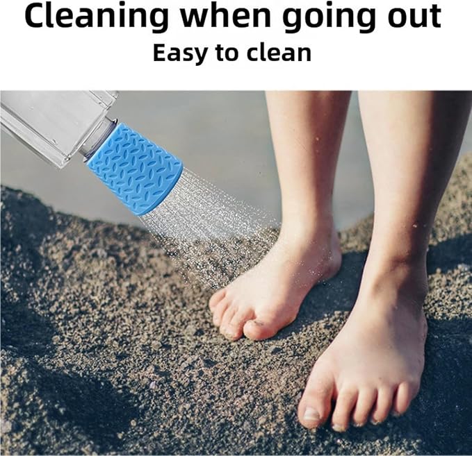 Portable Outdoor Shower for Dogs Bottle Attachment Outdoor Sprayer Accessory for Most Plastic Water Bottles for Bathing Pets During Outdoor Activities, Hiking and Camping. (Blue)