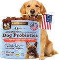 Natural Dog Company Gut Health & Probiotic Chews for Dogs (45 Ct), Prebiotics, Digestive Enzymes & Canine Specific Probiotics for Digestion, Gas, Loose Stool & Immune System Support, 1 Chew Daily