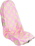 Car Seat Cover Protector Front Seats,for Gym Workout,Running,Swimming,Beach and Hiking,Waterproof Sweat Towel Bucket Seat Covers for Cars SUV Trucks (Flower and Pink, 1Pcs)