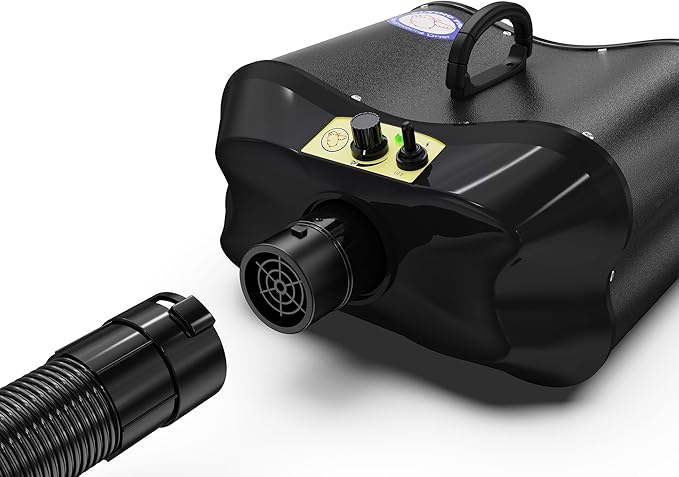 Flying Pig Double Motor High Performance Dog Pet Grooming Dryer (Black)