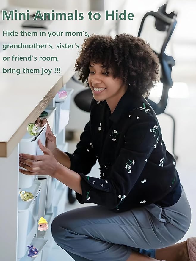 36 Types Ocean Mini Resin Animals, Plastic Tiny Animals for Hidding, Miniature Animals Figures for Seaside Crafts, Dollhouse, Terrariums, Shadowboxes, Birthday Cake Decor