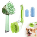 (4PCS) Pet Bath Brush,2025 New 2 in 1 Dog Bath Brush,Dog Shampoo Brush Bubble Maker,Bathing Dogs Grooming Massage Brush for Long & Short Haired Dogs & Cats,with Built-in Shampoo Dispenser(Green)