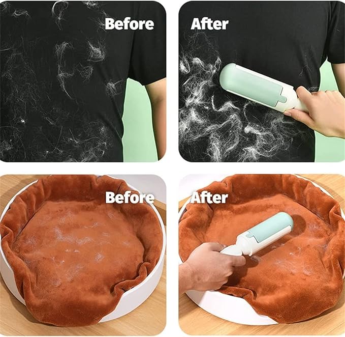 2023 New Pet Hair Remover Roller, Pet Hair Remover, Reusable Pet Hair Remover, Washable Dog/Cat Hair Remover, Fur Remover, Pet Hair Remover for Couch, Best Pet Hair Remover for Furniture (B-Red)