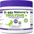 Trulysine Plus L-Lysine for Cats Immune Support Oral Powder 8oz/226g - Cats & Kittens of All Age, Sneezing, Runny Nose Squinting, Watery Eyes-Fish & Poultry Flavor (U.S.A)(225 Grams (900mg / Scoop))