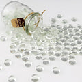 0.96LB Glass Beads Vase Filler Aquarium Gravel Decor Flat Glass Marbles Gems Pebbles Fish Tank Rocks Home Decorative Art Craft - Clear