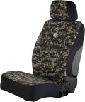 Carhartt Universal Nylon Duck Canvas Fitted Bucket Seat Cover, Durable Seat Protection with Rain Defender, Single, Blind Duck Camo