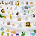 36 Types Forest Mini Resin Animals, Plastic Tiny Animals to Hide, Miniature Animals Figures for Fairy Garden, Dollhouse, Terrariums, Shadowboxes, Cake Topper Decor