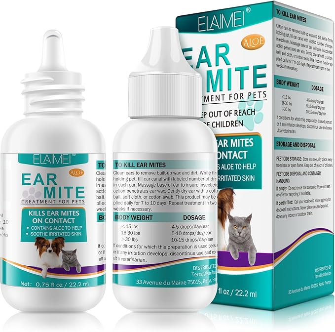 Ear Mite Treatment for Dogs, Dog Ear Infection Treatment, Ear Mite Treatment for Dog Yeast Infection, Alleviation Suffering from Ear Mites & Itching and Odours Stinky Stuff for Dogs Ears