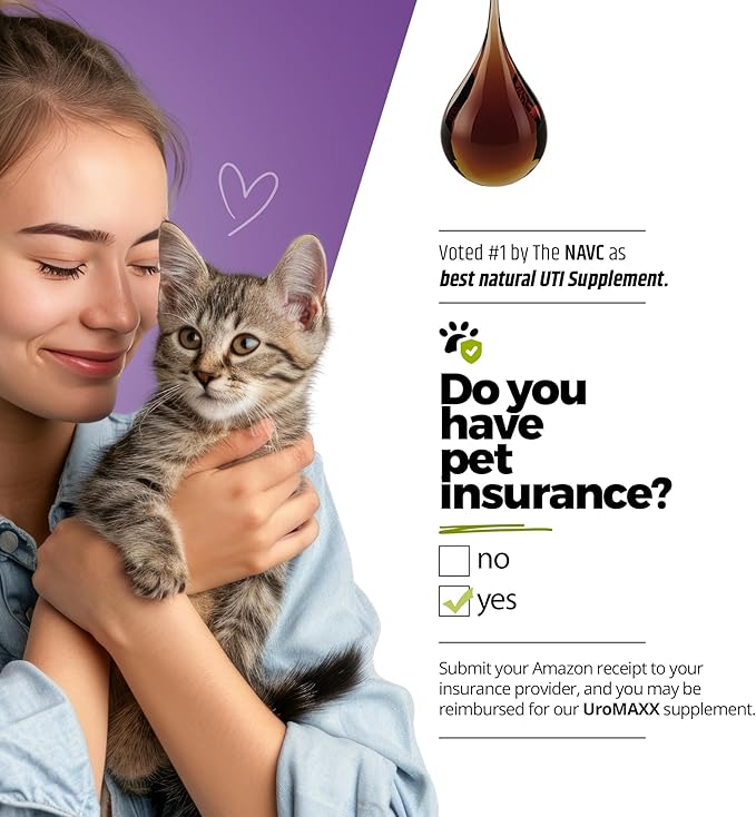 Cat & Dog Urinary Tract Treatment, Bladder & Kidney Support for Dogs and Cats, Powerful Yet Gentle Pet Care, with Liquid Cranberry & Glucosamine, Chicken Flavor, 6 oz Bottle, 2 Pack