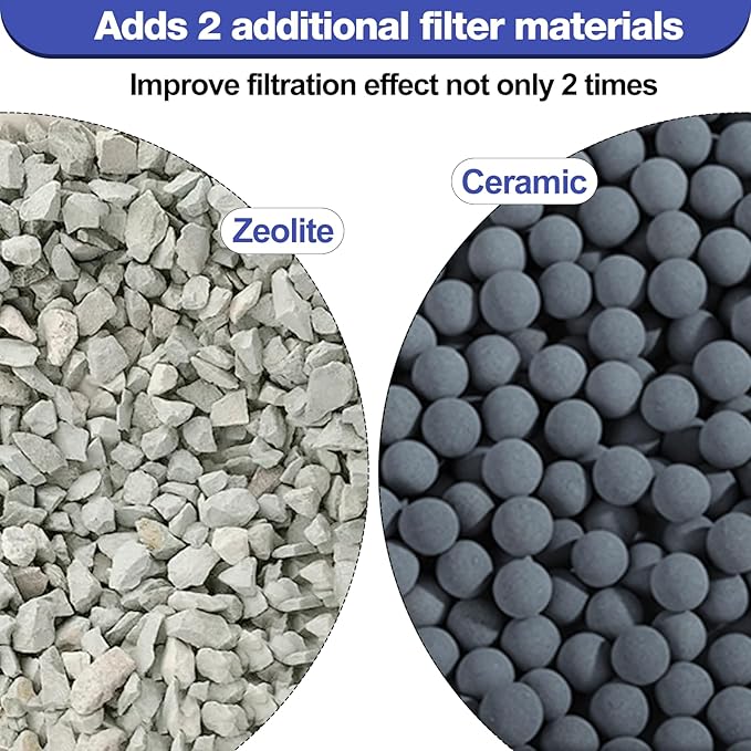 16-Pack Large Replacement Filter Cartridges Compatible with Tetra Whisper Bio-Bag Filters Large Aaquarium Filter Cartridges for Whisper 20i/40i /IQ20/30/45/60 PF20/30/40/60 Power Filters