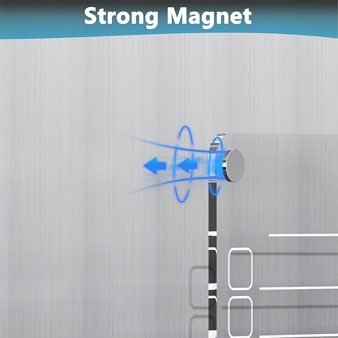 Acrylic Grocery List Magnet Pad for Fridge, Reusable to Do List for Refrigerator, Clear Notepad Note Planning Board, Shopping List, Reminders, w/ 8 Colors Markers, 15"x11"