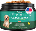 Dog Vitamins and Supplements, Senior & Puppy Multivitamin for Dogs Support with Glucosamine Chondroitin Omega Probiotics, Dog Multivitamins Chews for Hip & Joint, Skin, Immune, Chicken 60 Ct
