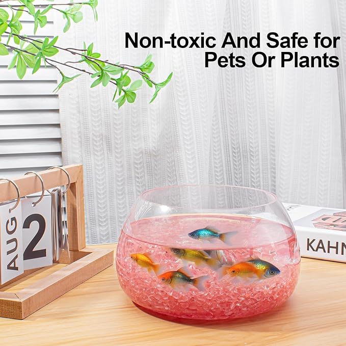 0.5 Lb/230g Watermelon Red Crushed Stone Crystal Chips Bulk, Tumbled Healing Crystal Chips Natural Gemstones Crushed Stones Decorative Vase Fillers Aquarium Gravel Rocks, 5-7mm