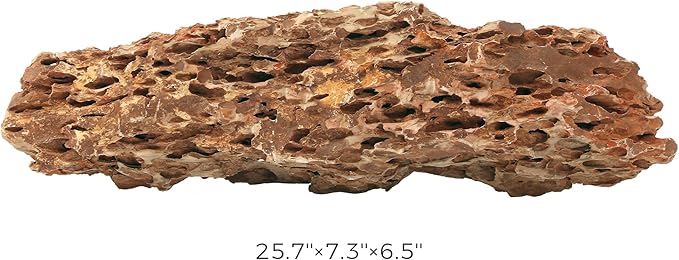 22-24 Inches Natural Dragon Stone 1 PCS Ultra Large Aquarium Rocks for Aquascaping, Aquarium Landscaping, Terrariums, Fish Tank Decoration, Vivariums, Paludarium, Amphibian Enclosures