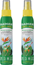 Badger Bug Spray, Family Friendly All Natural Mosquito Repellent w/Organic Essential Oils, Great Smelling Citronella Spray, Effective for 3 Hours, Deet-Free Vegan Insect Repellent, 4 fl oz, 2-Pack