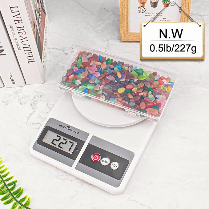 0.5 Lb/230g Multicolor Cat Eye Stones Pebbles Polished Aquarium Rocks Gravel, 7-9mm Natural Gemstones Tumbled Chips Bulk for Aquarium, Vase Fillers, Succulent Plants Decor