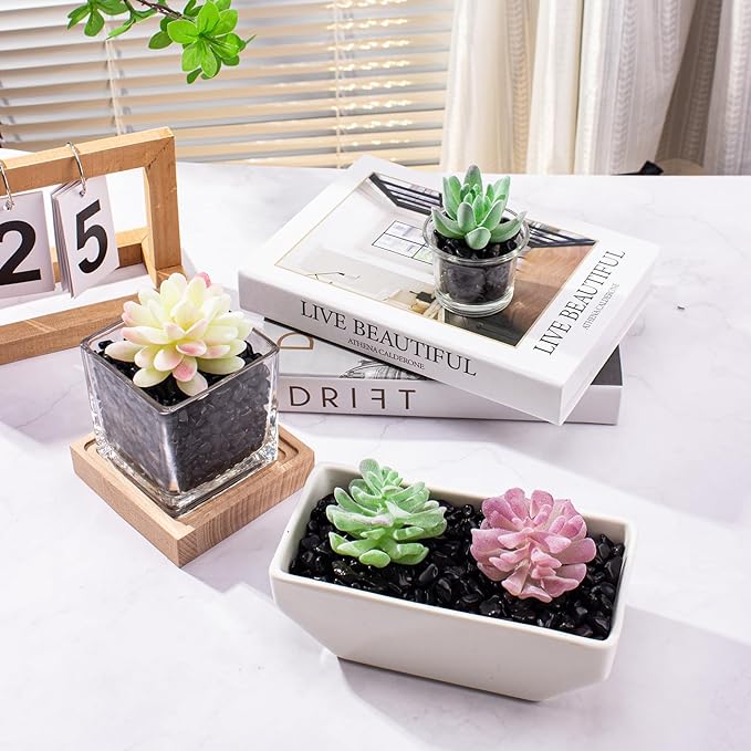 0.5 Lb/230g Black Aquarium Gravel Rocks Fish Tank Marbles Pebbles Small, Polished Natural Tumbled Healing Crystal Chips Bulk Crushed Stones for Crafts|Fish Turtle Tank|Home Decoration - 7-9m