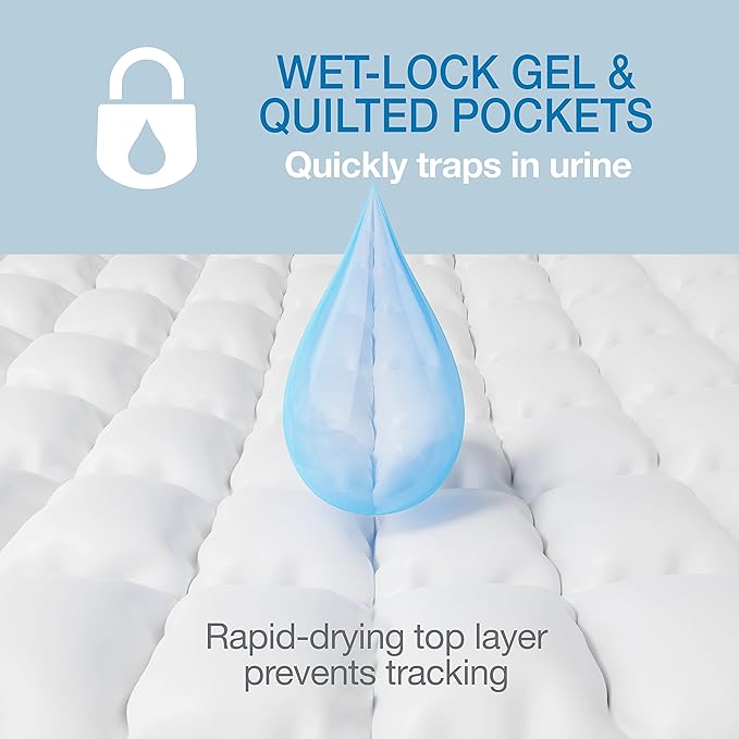 Four Paws Wee-Wee Odor Control with Febreze Freshness Pee Pads for Dogs & Puppies, Leak-Proof Dog Housebreaking Potty Training Floor Protection, Spring Fresh Scent, 28" x 30", 30 Count