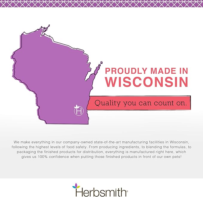 Herbsmith Calm Shen – Herbal Blend for Dogs & Cats – Natural Anxiety Remedy for Dogs & Cats – Feline and Canine Calming Supplement – 500g Powder