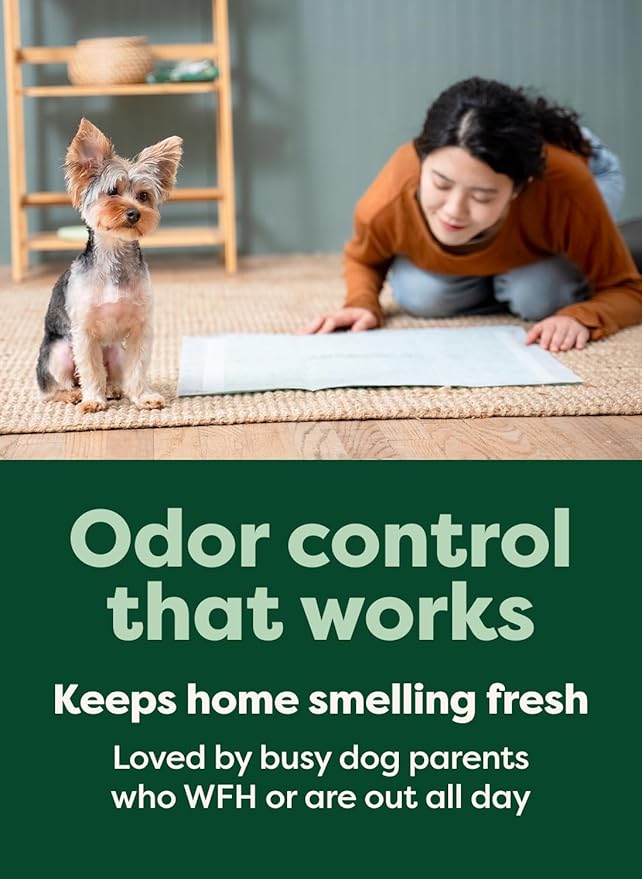 Earth Rated Max Absorbency Puppy Pee Pads for Dogs Absorbs 2X Faster & 2X More, Leak-Proof Odor-Free Potty Training Wee Wee Pad, Unscented, XL, 28” x 34”, 40 Count