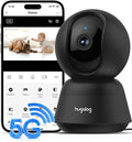 Hugolog 3K 5MP Indoor Pan/Tilt Security Camera with Auto-Focus,2.4 GHZ/5 GHZ,Ideal for Baby Monitor/Pet Camera,Starlight Color Night Vision,Human/Pet AI,Two-Way Audio,US Cloud,Compatible with Alexa