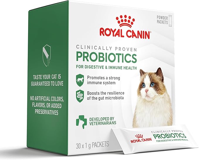 Royal Canin Probiotics for Cats Digestive and Immune Health Powder Supplement for Cats of All Ages, 30 Count