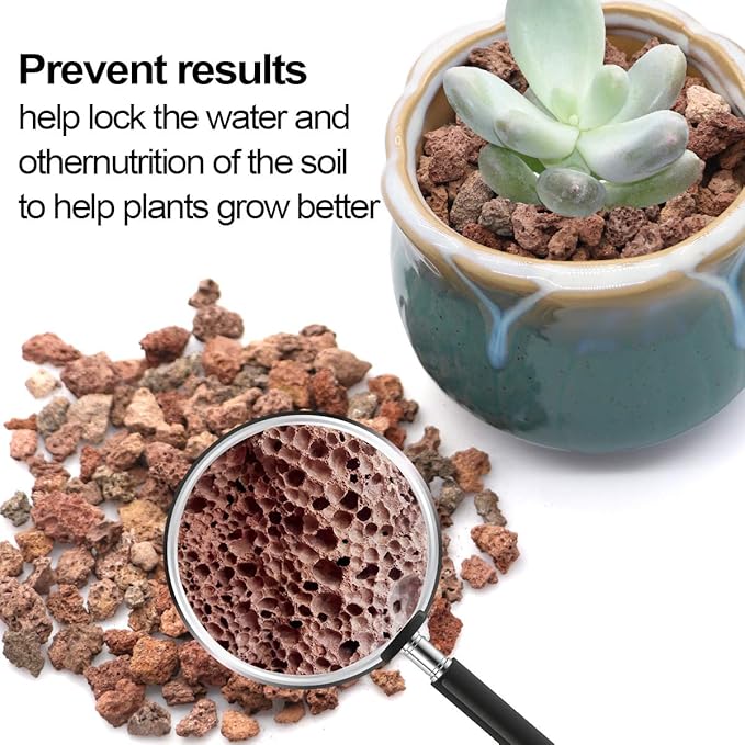 TOYPOPOR Red Lava Accent Rocks Outdoor Decorative Stones for Craft Projects, Vase Fillers, Succulents, Cactus Pots, Terrarium Plants 2.2LB