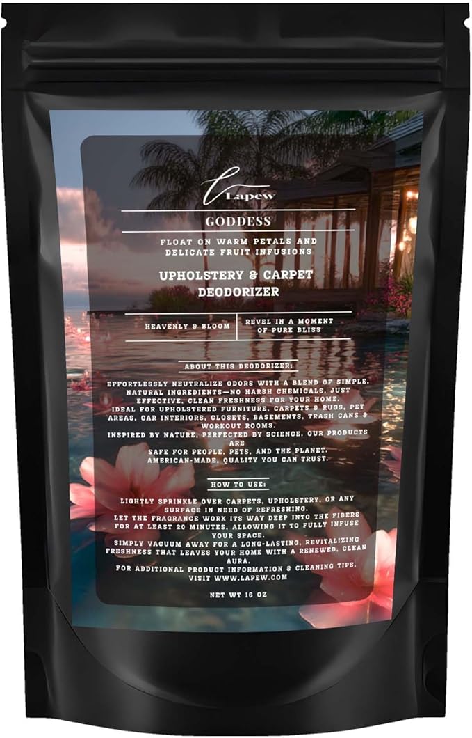 Goddess Carpet Freshener Powder: Powerful Odor Eliminator for Home, Upholstery Deodorizer, Carpet Deodorizer, Pet Urine, Cat Litter Box - Sweet Grace Fragrance