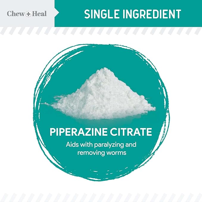 Dog and Cat Dewormer - 12 oz of Wormer Liquid to Paralyze and Expel Roundworms - Kitten and Puppy Dewormer