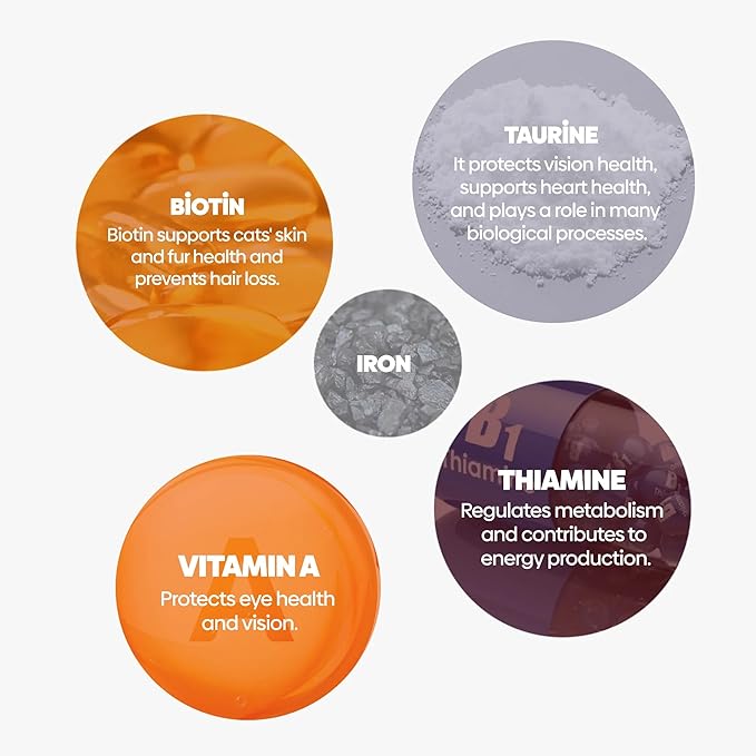 Hi Pet Multivitamin Cat Malt, Cat Treats Lickable, Supports Immune System, Metabolism, Dental Health, Weight Control, Iron for Cats, 2.65 Oz (Pack of 6)